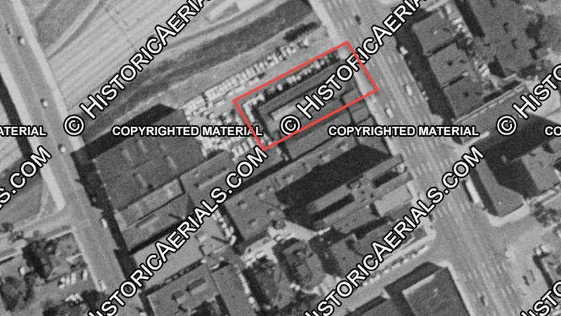 Diplomat Motel - 1957 Aerial (newer photo)